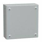 NSYSBM20208 - Caja industrial metálica puerta lisa Al200xAn200xP80 IP66 IK10 RAL 7035 - Schneider Electric - 0