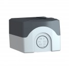 XALD02 - Harmony XALD, XALK - Caja vacía, plástico, tapa gris oscura, para pulsador ø 22, 2 orificios - Schneider Electric - 6