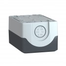 XALD02 - Harmony XALD, XALK - Caja vacía, plástico, tapa gris oscura, para pulsador ø 22, 2 orificios - Schneider Electric - 3