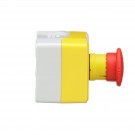 XALK178 - Estación de control, Harmony XALD, XALK, plástico, tapa amarilla, 1 pulsador tipo hongo rojo de 40 mm, giro para liberar, 1NC - Schneider Electric - 1