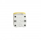 XALK188G - Estación de control, plástico, tapa amarilla, 1 pulsador de seta rojo ø 40, liberación de llave, 1 na + 2 nc - Schneider Electric - 1