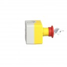 XALK188G - Estación de control, plástico, tapa amarilla, 1 pulsador de seta rojo ø 40, liberación de llave, 1 na + 2 nc - Schneider Electric - 2