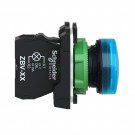 XB5AVM6 - Luz piloto, Harmony XB5, plástico gris, azul, 22 mm, LED universal, lente lisa, 230...240 V CA - Schneider Electric - 5