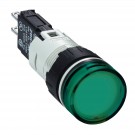 XB6AV3BB - Luz piloto completa, Harmony XB6, verde 16 con LED integrado 12...24 V - Schneider Electric - 0