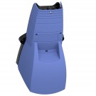 XPEB510 - Interruptor de pie simple, Harmony XPE, plástico, azul, con tapa, mecanismo de disparo, 1 paso, 1 contacto 1NC+NO, IP66 - Schneider Electric - 3