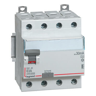 411676 - DX3 Four-pole differential switch 63A 30mA type A 4 modules 400V - 411676 - Legrand - 0